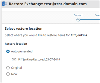 Office 365 Exchange Restore 9